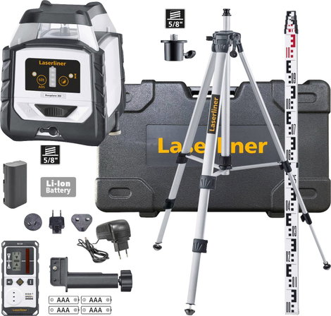 Laserliner Duraplane 360 Set 175cm Vonallézer Önszintező