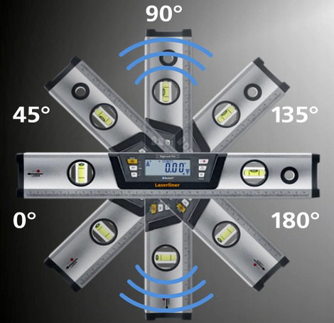 Laserliner DigiLevel Pro 80 081.272A Digitális vízmérték Mágnessel 800 mm 90 ° 0.5 mm/m 6. kép