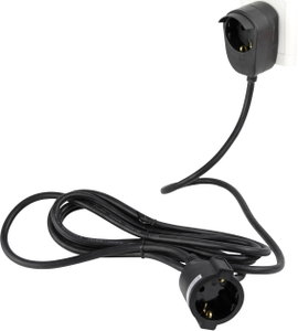 REV 0016150514 Áram Hosszabbítókábel Fekete 5.00 m H05VV-F 3G 1,5 mm²