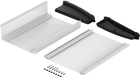 Bopla ATPH 1865-0250 ALU-TOPLINE_SET Pultos műszerdobozok 181.2 x 250 x 68.2 Alumínium, ABS Natúr, F 2. kép