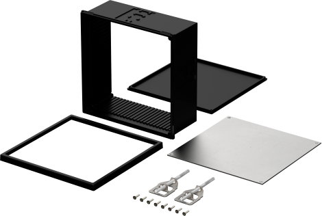 Bopla NGS 9806 UNINORM-EINSCHUBG. Kapcsolótábla beépíthető ház 144 x 144 x 64 Fekete (RAL 9005) 1 db 2. kép
