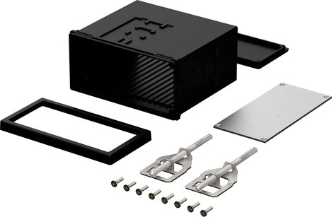 Bopla NGS 9408 UNINORM-EINSCHUBGEH. Kapcsolótábla beépíthető ház 96 x 48 x 85 Fekete (RAL 9005) 1 db 2. kép