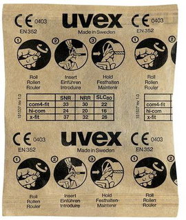uvex 2112087 x-fit Hallásvédő füldugó 37 dB eldobható EN 352-2 100 pár