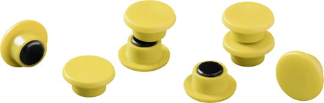 Durable Mágnes 475104 (Ø) 15 mm Kerek Sárga 1 készlet 475104