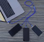 Smrter USB töltőkábel USB 2.0 USB-A dugó, USB-C® dugó, USB-C® dugó, USB-C® dugó 1.20 m Kék SMRTER_TR 2. bélyegkép