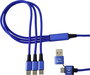 Smrter USB töltőkábel USB 2.0 USB-A dugó, USB-C® dugó, USB-C® dugó, USB-C® dugó 1.20 m Kék SMRTER_TR 6. bélyegkép