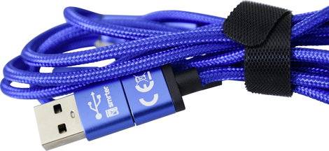 Smrter USB töltőkábel USB 2.0 USB-A dugó, USB-C® dugó, USB-C® dugó, USB-C® dugó 1.20 m Kék SMRTER_TR 7. kép