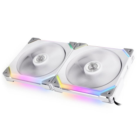 Lian Li UF-SL140-2W Számítógépház ventilátor Fehér (Sz x Ma x Mé) 140 x 140 x 25 mm LED-es világítás 2. kép