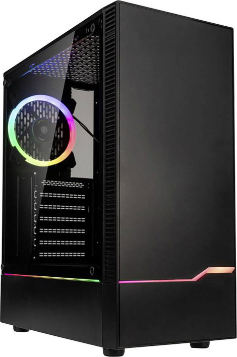 Kolink INSPIRE K9 Midi torony Gaming doboz, Ház Fekete