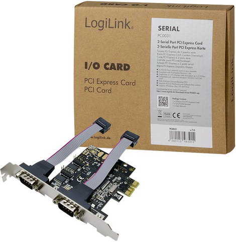LogiLink PC0031 Soros dugaszkártya Soros (9 pólusú) PCIe 4. kép