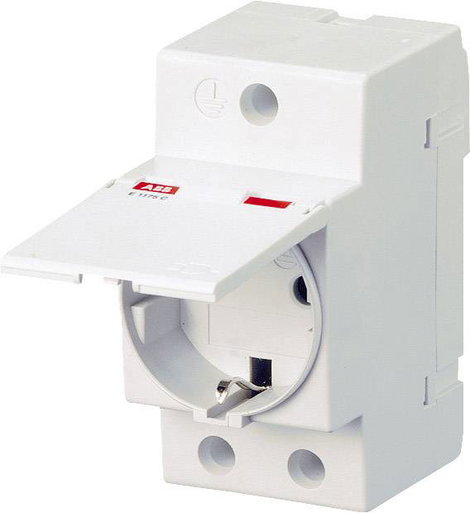 ABB M1175C Kalapsín csatlakozóalj lecsapható fedéllel Szürke 1 db