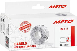 METO Ár etikett 9506163 Véglegesen tapadó Etikett szélesség: 26 mm Etikett magasság: 12 mm Fehér 1 d