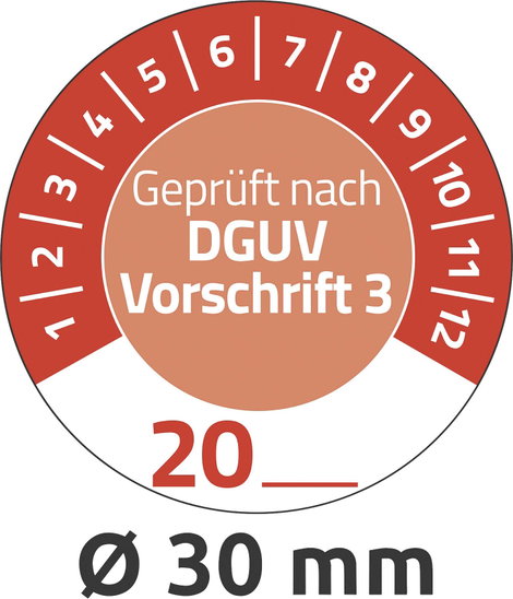 Avery-Zweckform 7907 Ellenőrző plakett 20XX Piros (Ø) 30 mm 30 mm 80 db 7. kép