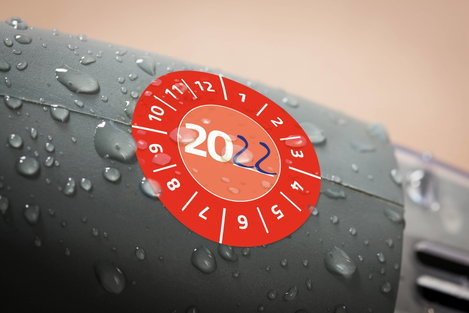 Avery-Zweckform 7901 Ellenőrző plakett 20XX Piros (Ø) 30 mm 30 mm 80 db 3. kép