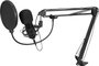 Omnitronic BMS-1C Álló USB-s mikrofon Átviteli mód:Vezetékes Pókkal, Vezetékkel, Állvánnyal bélyegkép