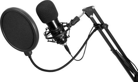 Omnitronic BMS-1C Álló USB-s mikrofon Átviteli mód:Vezetékes Pókkal, Vezetékkel, Állvánnyal 8. kép