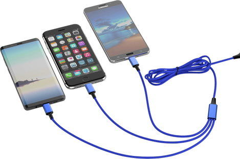 Smrter USB töltőkábel USB 2.0 USB-A dugó, USB-C® dugó, Apple Lightning dugó, USB mikro B dugó 1.20 m 2. kép