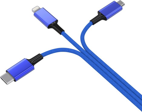 Smrter USB töltőkábel USB 2.0 USB-A dugó, USB-C® dugó, Apple Lightning dugó, USB mikro B dugó 1.20 m 3. kép