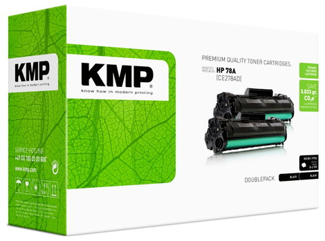KMP H-T152D Toner Dual helyettesíti HP HP 78A (CE278A) Fekete Kompatibilis Toner, 2 db 2. kép