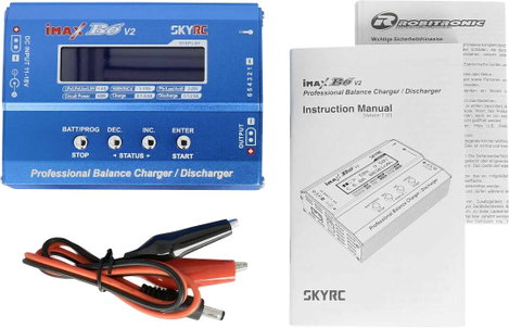 SKYRC B6DC V2 Modell töltő 6 A Ólom, LiFePO, LiHV, Lítiumion, LiPolimer, NiCd, NiMH Időzített kikapc 3. kép