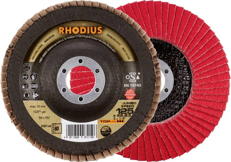 Rhodius 211313 JUMBO SPEED PACK Felületcsiszoló korong Ø 125 mm Furat átmérő 22.23 mm 5 db