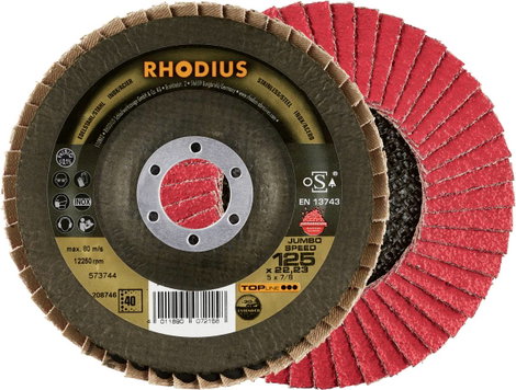 Rhodius 211311 JUMBO SPEED PACK Felületcsiszoló korong Ø 125 mm Furat átmérő 22.23 mm 5 db