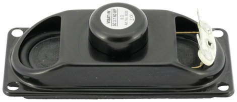 Visaton SC 3.7 ND WP - 8 Ohm 2.8 coll 7 cm Szélessávú hangszóró 3 W 8 Ω Fekete ovális 2. kép