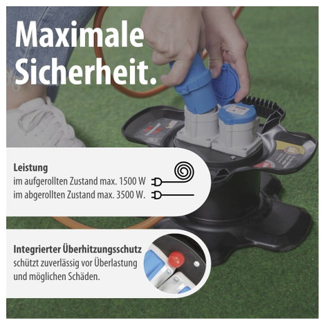 Brennenstuhl 1169730101 10.00 m Narancs CEE dugó, 16 A, 3 pólusú 5. kép