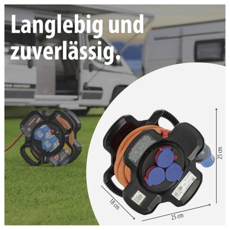 Brennenstuhl 1169730101 10.00 m Narancs CEE dugó, 16 A, 3 pólusú 7. kép