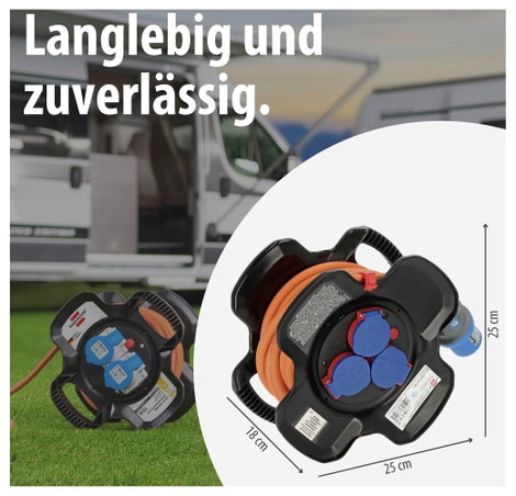 Brennenstuhl 1169730101 10.00 m Narancs CEE dugó, 16 A, 3 pólusú 7. kép