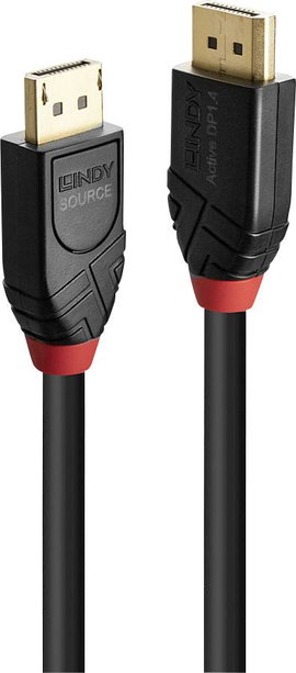 LINDY Kijelző csatlakozó Csatlakozókábel DisplayPort dugó, DisplayPort dugó 7.50 m Fekete 41168 aran