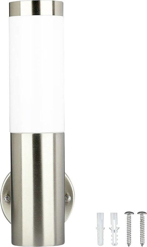 V-TAC VT-833 8624 LED-es kültéri fali lámpa E27 Nemesacél 4. kép