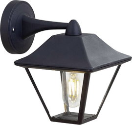VTEC VT-843 8686 LED-es kültéri fali lámpa E27 Matt fekete