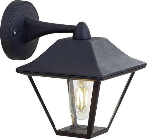 VTEC VT-843 8686 LED-es kültéri fali lámpa E27 Matt fekete