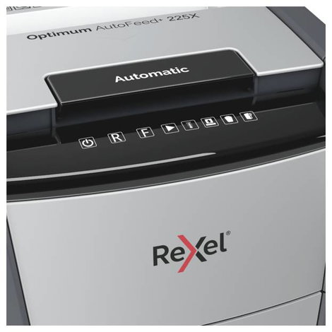 Rexel Optimum AutoFeed+ 225X Iratmegsemmisítő 225 lap Részecskevágás 4 x 25 mm P-4 60 l Szintén megs 3. kép