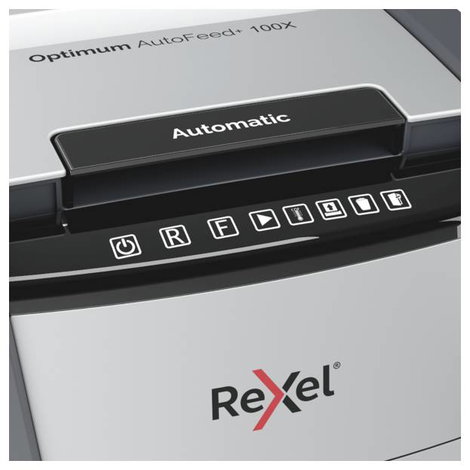 Rexel Optimum AutoFeed+ 100X Iratmegsemmisítő 100 lap Részecskevágás 4 x 28 mm P-4 34 l Szintén megs 3. kép