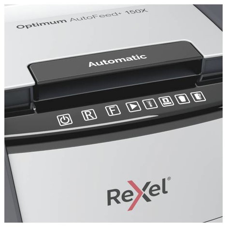 Rexel Optimum AutoFeed+ 150X Iratmegsemmisítő 150 lap Részecskevágás 4 x 28 mm P-4 44 l Szintén megs 2. kép