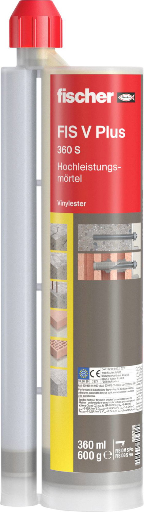 Fischer FIS V Plus 360 S Vakolat 360 ml
