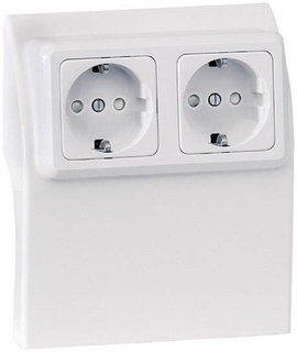 75584 Elektromos vezetékcsatorna rendszer Szerelvénydoboz Fehér 1 db