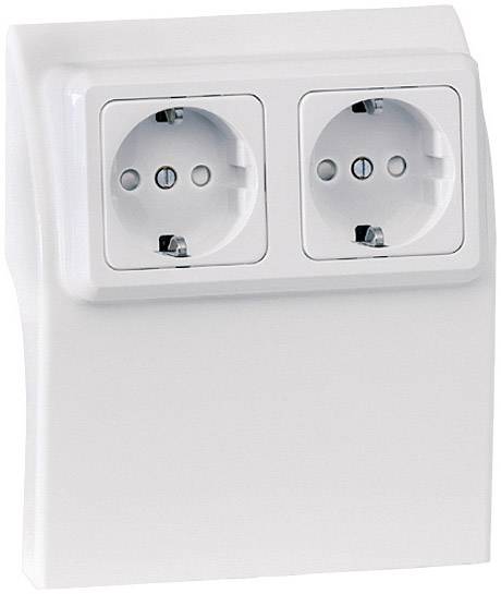 75584 Elektromos vezetékcsatorna rendszer Szerelvénydoboz Fehér 1 db