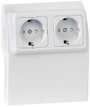 75584 Elektromos vezetékcsatorna rendszer Szerelvénydoboz Fehér 1 db bélyegkép