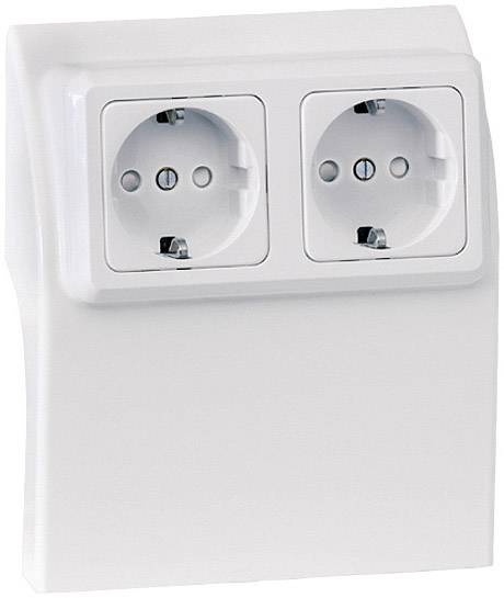 75584 Elektromos vezetékcsatorna rendszer Szerelvénydoboz Fehér 1 db 2. kép