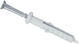 70204 Elektromos vezetékcsatorna rendszer Beütődübel Fehér 50 db