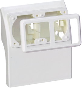 75581 Elektromos vezetékcsatorna rendszer Szerelvénydoboz Fehér 1 db