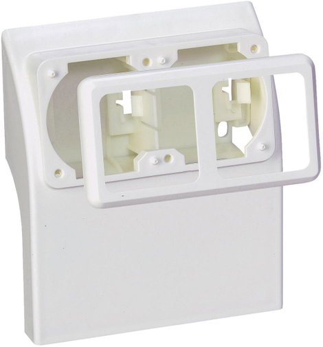 75581 Elektromos vezetékcsatorna rendszer Szerelvénydoboz Fehér 1 db