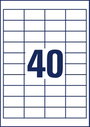 Avery-Zweckform 3657-200 Univerzális etikett 48.5 x 25.4 mm Papír Fehér 8800 db Véglegesen tapadó Sz 4. bélyegkép