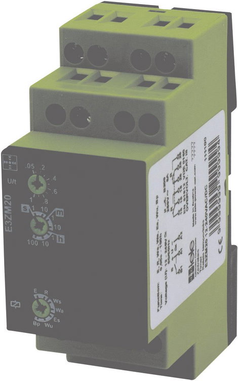 tele 111100 E3ZM20 12-240V AC/DC Időrelé Multifunkció 1 db 2 váltó