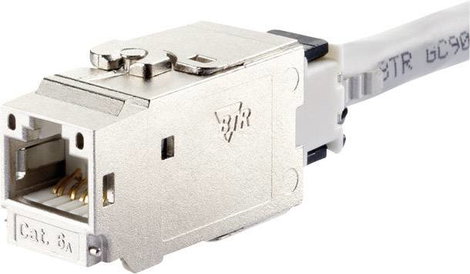Metz Connect 130B21-E RJ45 beépíthető modul Keystone CAT 6A 2. kép