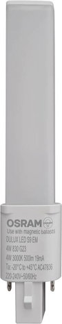 OSRAM 4058075557994 LED EEK E (A - G) G23 4 W = 9 W Melegfehér (Ø x H) 32.3 mm x 165 mm 1 db bélyegkép