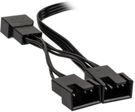 Y kábel PC ventilátor [1x Számítógép ventilátor alj, 4 pólusú - 3x Számítógép ventilátor alj, 4 pólu